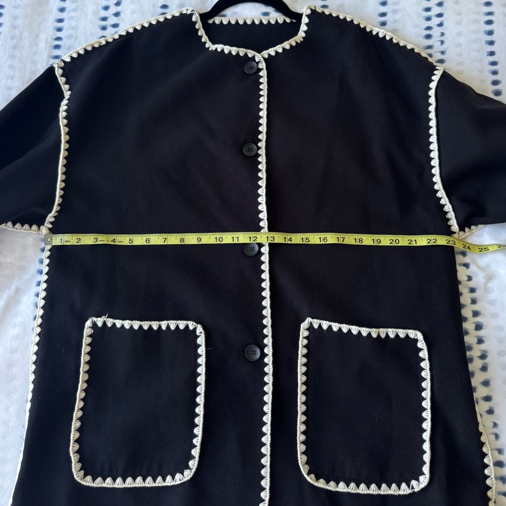 Commense Contrast Trim Jacket (just the jacket, no scarf) - Size L - Picture 15 of 16